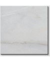 Dalle de marbre véritable blanc poli adouci brillant Dif 30.5x30.5x1cm