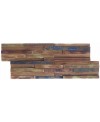 Parement en bois exotique peint de couleur petite largeur 20x49.5cm ipanema2 mox vendu au m2