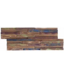 Parement en bois exotique peint de couleur petite largeur 20x49.5cm ipanema2 mox vendu au m2
