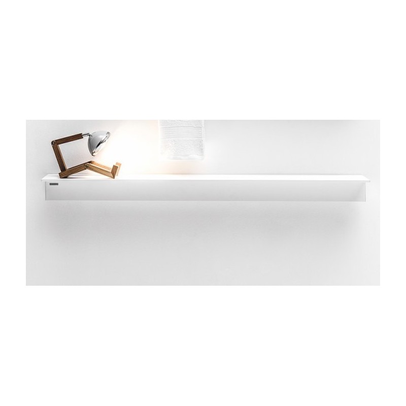 Sèche-serviette radiateur électrique design en forme de Té, salle de bain, AntxT1M blanc mat 