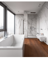 Sèche-serviette radiateur électrique contemporain design vertical salle de bain AntT2V 120.6x23cm de couleur
