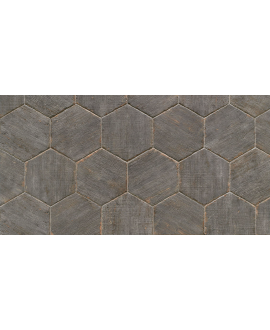 Carrelage effet bois peint en gris vieilli interieur exterieur R11, sol et mur navette, hexagone, rectangle natucretro cendre