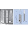 Sèche-serviette radiateur électrique design, contemporain salle de bain AntT2V blanc mat