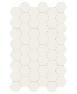 Carrelage hexagonal,sol et mur, blanc mat 14x16cm terx hexamat lemon sorbet