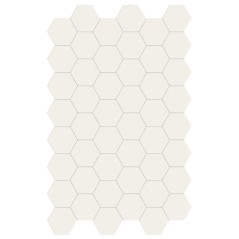 Carrelage hexagonal,sol et mur, blanc mat 14x16cm terx hexamat lemon sorbet