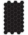 Carrelage hexagonal,sol et mur, noir mat 14x16cm terx hexamat black swan
