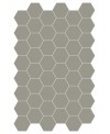 Carrelage hexagonal, sol et mur, gris mat 14x16cm terx hexamat wild sage
