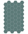 Carrelage hexagonal, sol et mur, vert clair mat 14x16cm terx hexamat laurel green