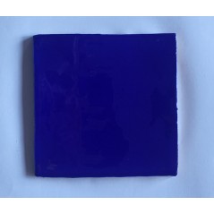 Carrelage effet zellige marocain fait main bleu cobalt profond brillant 15x15, 13x13, 7.5x15, 7.5x30cm estix cobalto