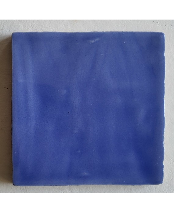 Carrelage effet zellige marocain fait main bleu brillant 15x15, 13x13, 7.5x15, 7.5x30cm estix celeste