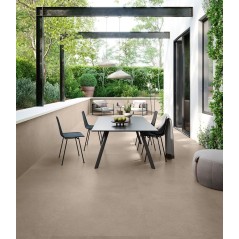 Carrelage imitation pierre taupe uni mat, 60x60, 90x90, 60x120, 120x120cm rectifié, santasilkistone taupe