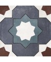 Carrelage imitation carreau ciment patchwork 15x15x0.9cm, R10 apefloriane