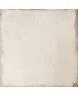 Carrelage imitation carreau ciment uni blanc 15x15x0.9cm, R10 apevillage white
