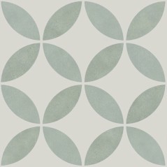 Carrelage imitation carreau ciment vert d'eau 15x15x0.9cm dans la cuisine R10 apeenya acqua