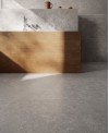 Carrelage mitation pierre gris clair mat, 60x60, 90x90, 60x120, 120x120cm rectifié, sol et mur santa cedre grey