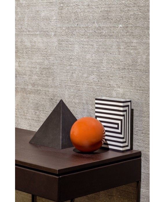 Carrelage gris clair imitation pierre strié rainuré, 60x120cm rectifié, sol et mur, antidérapant R11, santacedre grey