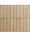 Carrelage imitation zellige effet matière brique de sable mat, mur, 5x20cm rectifié santatetrix block sand