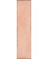 Carrelage imitation zellige effet matière rose poufré brillant, mur, 5x20cm rectifié santatetrix pink lux