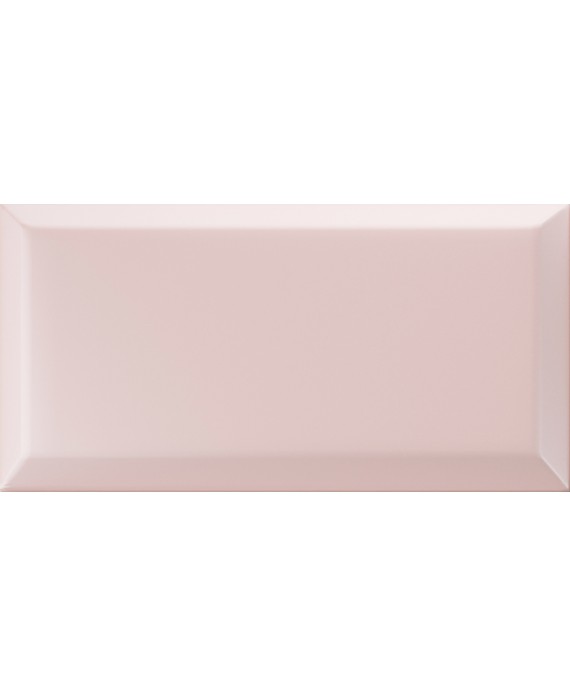 carrelage bisauté métro mat rosa 10X20 cm