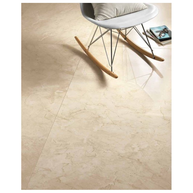 Carrelage imitation marbre beige veiné mat rectifié 60x60cm, 75x75cm, 75x150cm refxmarfil soft