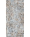 Carrelage mat imitation béton avec graffiti mat bleu 60x120x0.9cm, 80x160x0.6cm rectifié, sol et mur, lafxscratch light