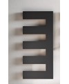 Sèche-serviette radiateur électrique design, salle de bain Antpetine droit noir mat 122.5x55cm