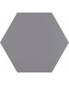 Carrelage hexagone mat uni noir, blanc, gris, silver , sol et mur, épaisseur 9mm, 22x25cm pasicmonocolor