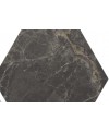 Carrelage hexagone imitation marbre mat gris, taupe, et noir, sol et mur, épaisseur 9mm, 22x25cm pasiclafayette