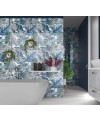 Carrelage décor brillant épaisseur 8.5mm, mur, foret bleue 25x75cm savbotanical blue forest