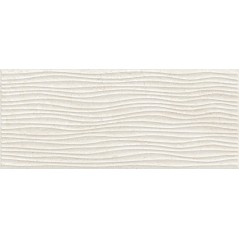 Carrelage vague ivoire brillant imitation pierre, mur, 25x60cm savtrani onda almond promotion