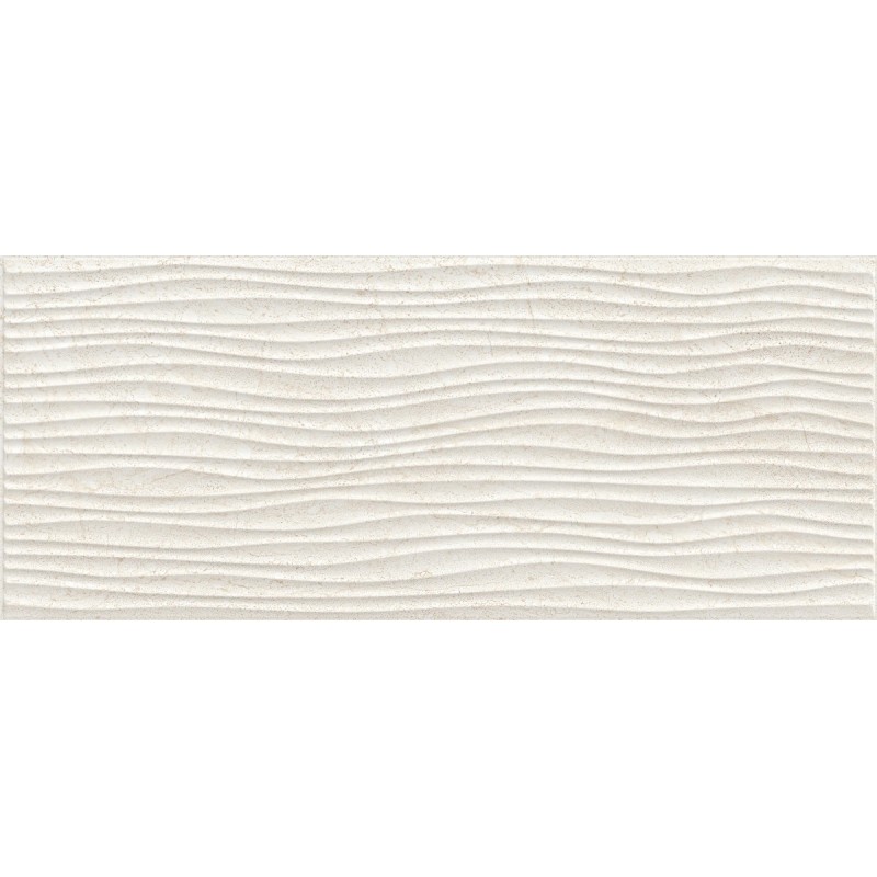 Carrelage vague ivoire brillant imitation pierre, mur, 25x60cm savtrani onda almond promotion