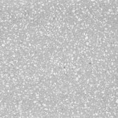 Carrelage imitation terrazzo gris clair rectifié 60x60x0.9cm norme UPEC refxflake light medium