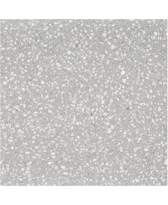 Carrelage imitation terrazzo gris clair rectifié 60x60x0.9cm norme UPEC refxflake light medium