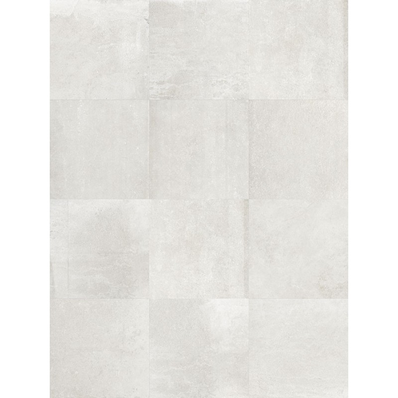 Mosaique piscine douche salle de bain imitation beton blanc mat 5X5x1cm sur trame terraSD chalk