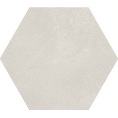 Carrelage hexagonal en grès cérame émaillé gris clair apegmacba pearl 23x26cm