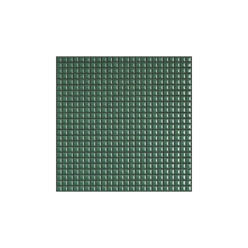 Mosaique brillant apxdiva émeraude 1.2x1.2cm sur trame 30x30cm sol et mur 4014