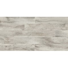 Carrelage antidérapant imitation parquet en chêne 20x120cm, R11 A+B+C, savintage bianco