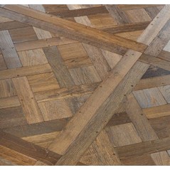 parquet vieilli ancien chêne massif français versailles , vieux de france huilé , ép : 14 mm , 80cmx80cm