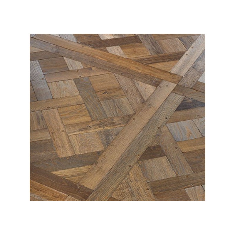 parquet vieilli ancien chêne massif français versailles , vieux de france huilé , ép : 14 mm , 80cmx80cm