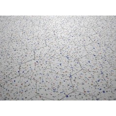 Carrelage hexagonal imitation granito 25x22x0.9cm, D venezia couleur