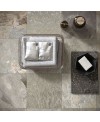 Carrelage imitation pierre ardoise gris mat nuancé 30x60,5, 60x60cm, 45.3x75.8 et 60x120cm edimore sage