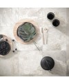 Carrelage imitation pierre ardoise blanc mat antidérapant R11 30x60,5, 60x60cm, 60x120cm edimore milk