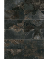 Carrelage antidérapant imitation ardoise noire 61x61x2cm non rectifié, 60x120x2cm rectifié , R11 A+B+C, geoxborba marengo