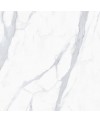 Carrelage imitation marbre blanc veiné de gris satiné 60x60cm rectifié, salon, statuario venato