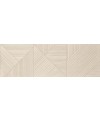 Carrelage décor parement bois ivoire mat décor en relief, 30x90cm rectifiée , Porce9545 haya