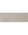 Carrelage décor parement bois gris mat décor géométrique en relief, 30x90cm rectifiée , Porce9545 fresno