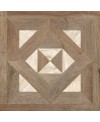Carrelage imitation panneau marbre et bois foncé vieilli décor sol et mur 90x90cm rectifié, santaryorkwood glam01