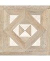 Carrelage imitation panneau marbre et bois foncé vieilli décor sol et mur 90x90cm rectifié, santaryorkwood glam02