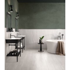Carrelage salle de bain imitation parquet ciré, satiné, 20x120cm rectifié, Santalakewood white