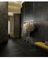 Carrelage salle de bain imitation métal 60x60cm rectifié , santoxydart noir